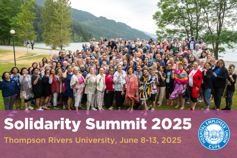 Solidarity Summit 2025 - Thompson Rivers University, June 8-13, 2025